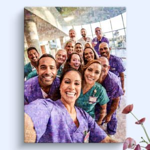 business photo medical team mosaic