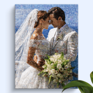 photo mosaic wedding